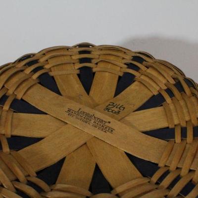 LOT #314: LONGABERGERâ„¢ Woven Basket w/ Handles