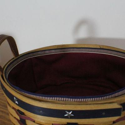 LOT #314: LONGABERGERâ„¢ Woven Basket w/ Handles