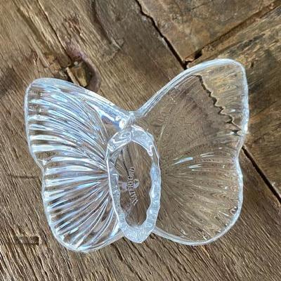 WATERFORD CRYSTAL butterfly paperweight