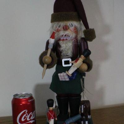 LOT #331: CHRISTIAN ORIGINALSâ„¢ Made in Germany "Santa at Work" Holiday Home Deco Nutcracker #45 out of 2,500