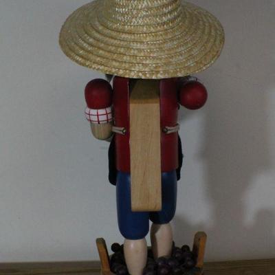 LOT #334: CHRISTIAN ORIGINALSâ„¢ Nutcracker Figure Stomping on Grapes