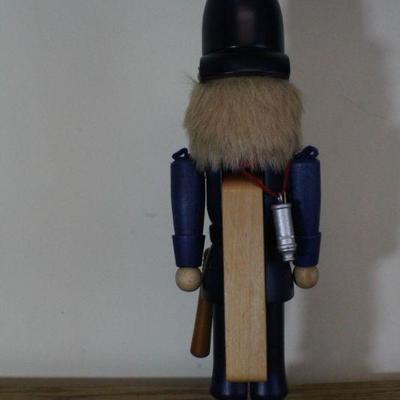 LOT #335: CHRISTIAN ORIGINALSâ„¢ Police Officer w/ Baton Nutcracker Home deco 