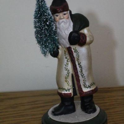 LOT #350: MONIâ„¢ Santa Claus holding small tree Home Holiday Deco 