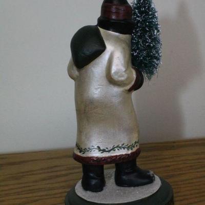 LOT #350: MONIâ„¢ Santa Claus holding small tree Home Holiday Deco 