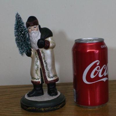 LOT #350: MONIâ„¢ Santa Claus holding small tree Home Holiday Deco 
