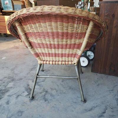 Two color Rattan accent chair, EC