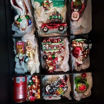 Lot 354: Tray of Christopher Radko Ornaments 