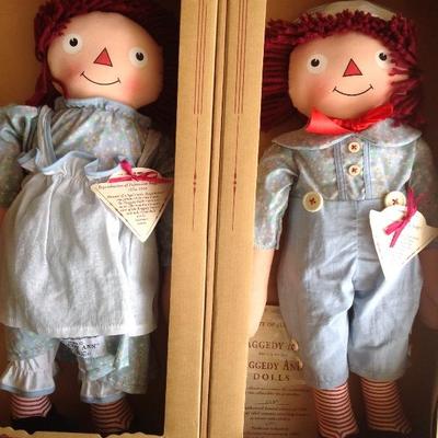 Raggedy Ann & Andy 30's Exposition doll with coa
