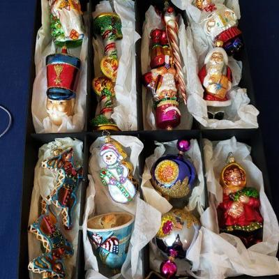 Lot 356: Tray of Christopher Radko Ornaments 