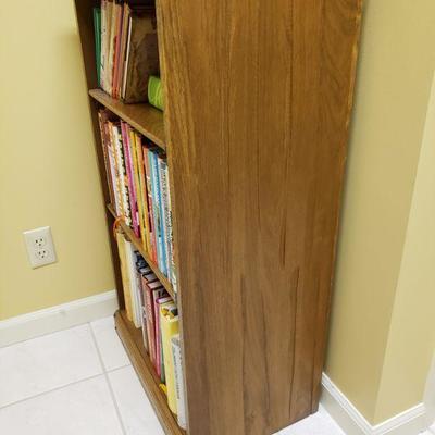 Lot 360: Ranch Oak Smaller Bookcase