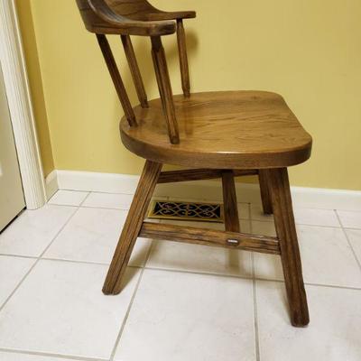 Lot 367: Ranch Oak Single Chair