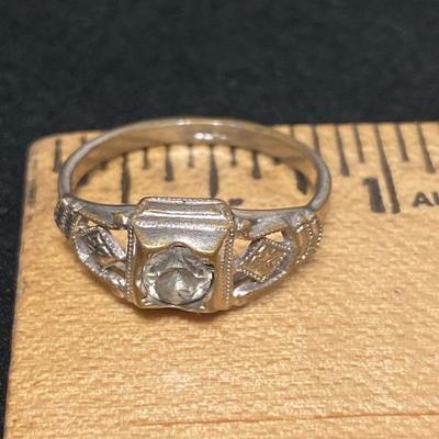 Antique Styled Silvertone Ring