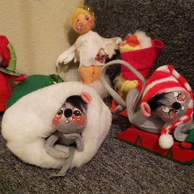 Lot 388: Annalee Christmas Dolls