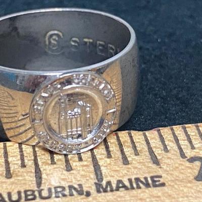 Sterling Silver Jersey City State College Ring