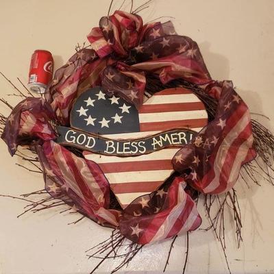 Lot 394: 4th of July Wreath394
