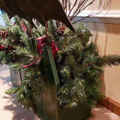 Lot 396:  Large Black Bird Deco Box