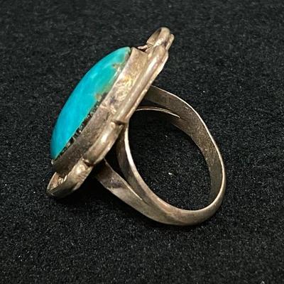 Southwestern Turquoise & Silver Ring