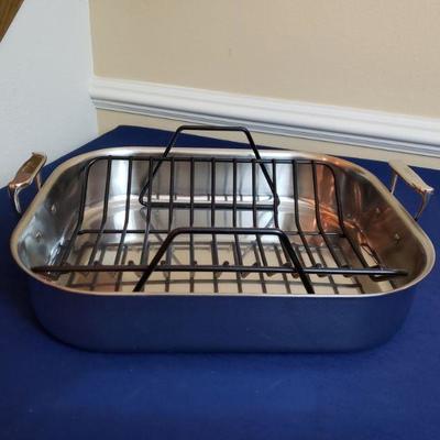 Lot 432: All clad Roasting Pan 
