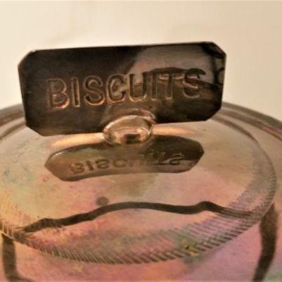 Lot #12  Shabby Chic Antique Biscuit Barrel/Cookie Jar - 19th Century