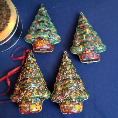 Lot 456: Metal Tin and Handpainted Chocolate Box