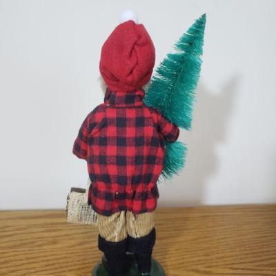 Lot 477: Byers Carolers Boy with Plaid Coat