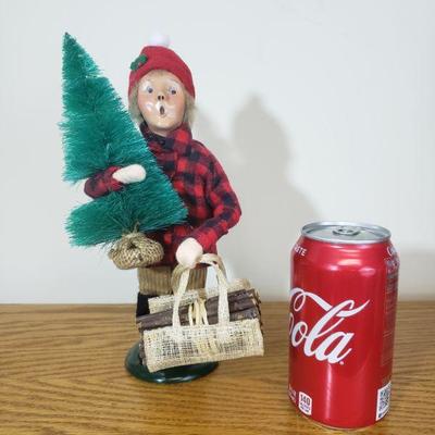 Lot 477: Byers Carolers Boy with Plaid Coat