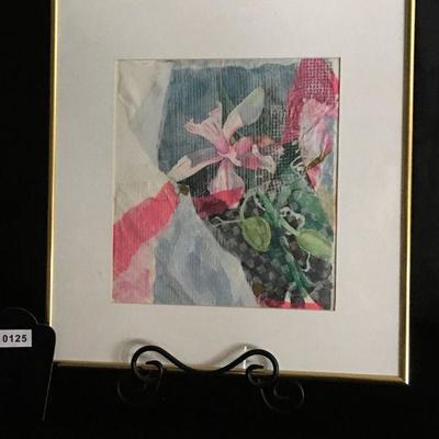 Ann Horton Original "Orchids Fantasy" Mixed Media lot # 125