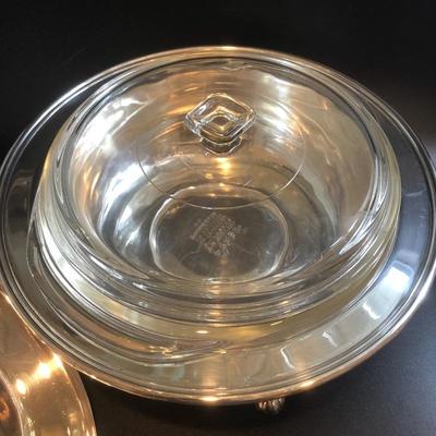 Sheridan Silver Plated Caserole/Serving Dish with 1.5qt Pyrex insert