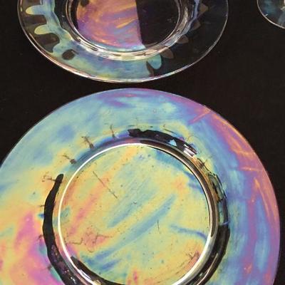 Iridescent Glassware Set Lot 140