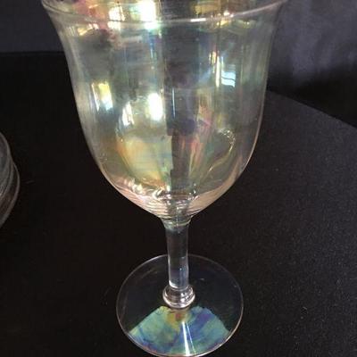 Iridescent Glassware Set Lot 140