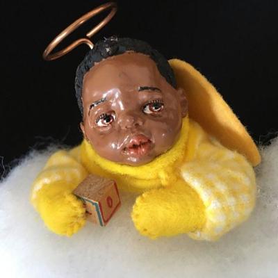 2 Pcs Simpich Cloud Babies on Clouds African-American lot# 146