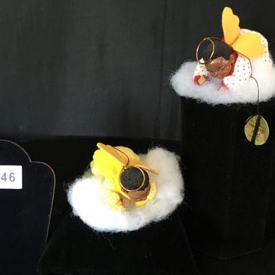 2 Pcs Simpich Cloud Babies on Clouds African-American lot# 146