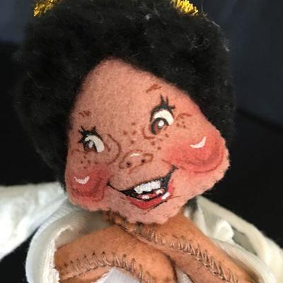 Annalee Doll African American Angle 1994 Standing on "Cloud w/ Tag 8"H