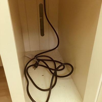 Lot 186B Office in a Hutch Cabinet w/ Built-in power strips 58"w x 80"H x 24"D