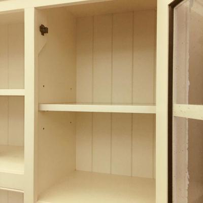 Lot 186B Office in a Hutch Cabinet w/ Built-in power strips 58"w x 80"H x 24"D