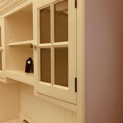 Lot 186B Office in a Hutch Cabinet w/ Built-in power strips 58"w x 80"H x 24"D