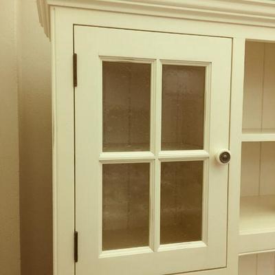 Lot 186B Office in a Hutch Cabinet w/ Built-in power strips 58"w x 80"H x 24"D