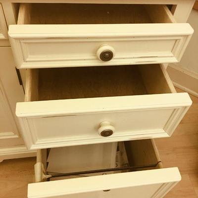 Lot 186B Office in a Hutch Cabinet w/ Built-in power strips 58"w x 80"H x 24"D