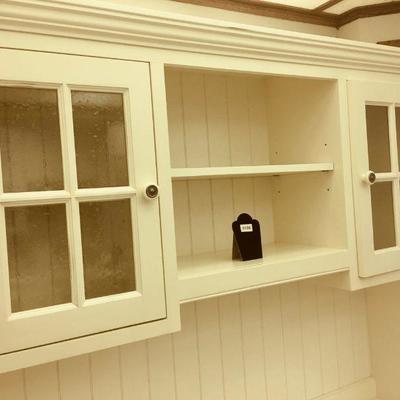 Lot 186B Office in a Hutch Cabinet w/ Built-in power strips 58"w x 80"H x 24"D