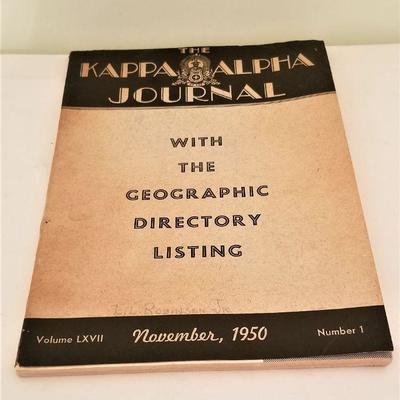 Lot #19  1950  Kappa Alpha Journal with Geographic Membership Listing