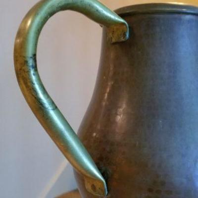 Lot 488: Vintage Copper and Brassd Watering Can
