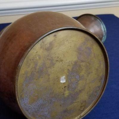 Lot 488: Vintage Copper and Brassd Watering Can