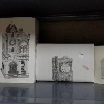 Lot 494: Dept 56 Snow Village (2) Buildings