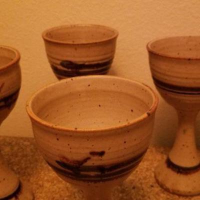 Lot 502: Signed Pottery Set