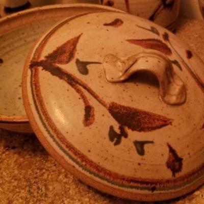 Lot 502: Signed Pottery Set