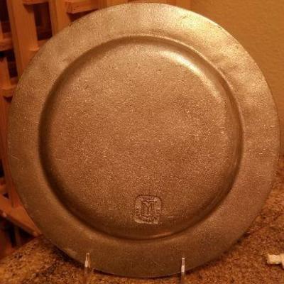 Lot 507: Pewter Bi Centinela Plate 