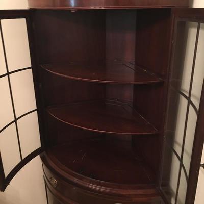 Lot 49 - Pair of Matching Corner Cabinets