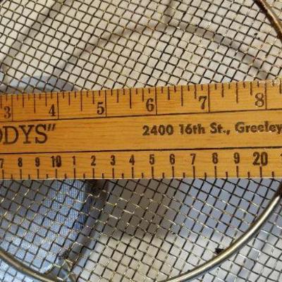 Lot 531: Basket/sifter and Tongs