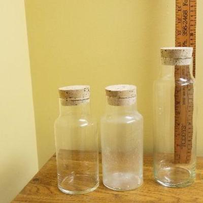 Lot 541: Jars with Cork Lids
