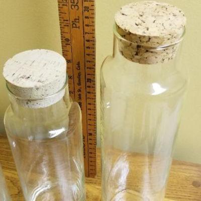 Lot 541: Jars with Cork Lids